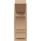 Ekena Millwork 8-in W x 12-in D x 24-in H Balboa Slat Rough Cedar Woodgrain TimberThane Outlooker, Primed Tan OUTUR080X12X24BOA24RCPR - alternate 3